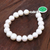 Cultured pearl and jade beaded bracelet, 'Lucky Pearl' - Artisan Crafted Jade and Cultured Pearl Bracelet (image 2b) thumbail