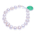 Cultured pearl and jade beaded bracelet, 'Lucky Pearl' - Artisan Crafted Jade and Cultured Pearl Bracelet (image 2e) thumbail