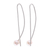 Cultured pearl drop earrings, 'Light and Grace' - Artisan Crafted Cultured Pearl and Sterling Silver Earrings (image 2a) thumbail