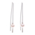 Cultured pearl drop earrings, 'Sea Prize' - Cultured Freshwater Pearl and Sterling Silver Earrings thumbail