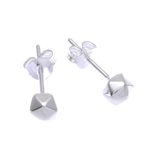 Sterling silver stud earrings, 'Every Day Look' (set of 3) - Hand Made Sterling Silver Stud Earrings (Set of 3)