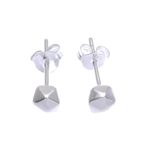 Sterling silver stud earrings, 'Every Day Look' (set of 3) - Hand Made Sterling Silver Stud Earrings (Set of 3)