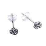 Sterling silver stud earrings, 'Early Riser' (set of 3) - Handcrafted Sterling Silver Stud Earrings (Set of 3)