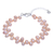 Cultured pearl bracelet, 'Sea Breath in Peach' - Sterling Silver and Cultured Freshwater Pearl Bracelet