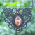 Agate macrame necklace, 'Mystic Sunset' - Agate, Brass Beads and Macrame Necklace From Thailand (image 2) thumbail