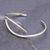 Sterling silver cuff bracelet, 'Breaking the Waves' - Hand Crafted Sterling Silver Cuff Bracelet (image 2) thumbail