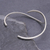 Sterling silver cuff bracelet, 'Breaking the Waves' - Hand Crafted Sterling Silver Cuff Bracelet