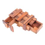 Wood puzzle, 'Double Magic' - Hand Made Raintree Wood Puzzle Game