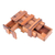 Rompecabezas de madera - Juego de rompecabezas de madera de árbol de lluvia hecho a mano.