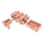 Wood puzzle, 'Double Magic' - Hand Made Raintree Wood Puzzle Game