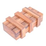 Wood puzzle, 'Double Magic' - Hand Made Raintree Wood Puzzle Game