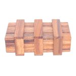 Wood puzzle, 'Double Magic' - Hand Made Raintree Wood Puzzle Game