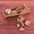 Wood puzzles, 'Rainy Afternoon' (set of 4) - Hand Carved Raintree Wood Puzzles (Set of 4) (image 2b) thumbail