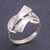 Sterling silver cocktail ring, 'Infinity Ribbon' - Hand Crafted Sterling Silver Cocktail Ring (image 2) thumbail