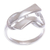 Sterling silver cocktail ring, 'Infinity Ribbon' - Hand Crafted Sterling Silver Cocktail Ring
