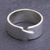 Sterling silver band ring, 'Cool Down' - Polished Sterling Silver Band Ring (image 2) thumbail
