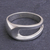 Sterling silver band ring, 'Fantasy Orbit' - Handcrafted Sterling Silver Band Ring (image 2b) thumbail
