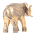 Escultura de latón - Escultura de elefante de latón con acabado antiguo.
