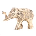 Brass sculptures, 'Royal Parade' (set of 2) - Hand Made Brass Elephant Sculptures (Set of 2)