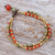 Carnelian and unakite beaded bracelet, 'Carnival in Orange' - Carnelian and Unakite Beaded Bracelet (image 2) thumbail