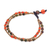 Carnelian and unakite beaded bracelet, 'Carnival in Orange' - Carnelian and Unakite Beaded Bracelet thumbail