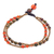 Carnelian and unakite beaded bracelet, 'Carnival in Orange' - Carnelian and Unakite Beaded Bracelet