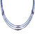Macrame lapis lazuli and howlite beaded necklace, 'Sea Plane' - Macrame Lapis Lazuli and Howlite Beaded Necklace thumbail