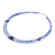 Collar de macramé con cuentas de lapislázuli y howlita - Collar de macramé con cuentas de lapislázuli y howlita