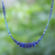 Macrame lapis lazuli and howlite pendant necklace, 'Blue Passion' - Macrame Lapis Lazuli and Howlite Pendant Necklace (image 2) thumbail