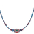 Multi-gemstone macrame pendant necklace, 'Rainbow Dreams' - Jasper and Calcite Beaded Pendant Necklace (image 2e) thumbail