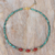 Halskette aus Hämatit- und Karneolperlen mit Goldakzenten - Halskette mit Hämatit- und Karneolperlen und Goldakzenten