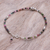 Tourmaline beaded bracelet, 'Good Vibrations in Green' - Handmade Tourmaline and Silver Beaded Bracelet (image 2b) thumbail