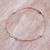Sunstone beaded bracelet, 'Good Vibrations in Pink' - Handmade Sunstone and Silver Beaded Bracelet (image 2b) thumbail