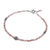 Sunstone beaded bracelet, 'Good Vibrations in Pink' - Handmade Sunstone and Silver Beaded Bracelet (image 2d) thumbail