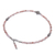 Sunstone beaded bracelet, 'Good Vibrations in Pink' - Handmade Sunstone and Silver Beaded Bracelet (image 2e) thumbail