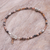 Rhodochrosite beaded bracelet, 'Good Vibrations in Orange' - Handmade Rhodochrosite and Silver Beaded Bracelet (image 2b) thumbail