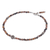 Rhodochrosite beaded bracelet, 'Good Vibrations in Orange' - Handmade Rhodochrosite and Silver Beaded Bracelet (image 2d) thumbail
