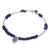 Lapis lazuli charm bracelet, 'Stillness in Blue' - Lapis Lazuli Sterling Silver Leaf Charm Bracelet (image 2d) thumbail