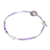Amethyst beaded bracelet, 'Floating Fish in Purple' - Amethyst Beaded Fish Bracelet (image 2d) thumbail