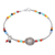 Chalcedony beaded bracelet, 'Floating Fish in Rainbow' - Chalcedony and Sterling Silver Beaded Bracelet thumbail