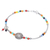 Chalcedony beaded bracelet, 'Floating Fish in Rainbow' - Chalcedony and Sterling Silver Beaded Bracelet