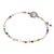 Chalcedony beaded bracelet, 'Floating Fish in Rainbow' - Chalcedony and Sterling Silver Beaded Bracelet (image 2d) thumbail