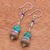 Jasper and howlite dangle earrings, 'Afternoon Party' - Handmade Jasper and Howlite Dangle Earrings (image 2b) thumbail