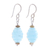 Jasper and quartz dangle earrings, 'Icy Morning' - Artisan Made Jasper and Quartz Dangle Earrings thumbail