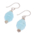 Jasper and quartz dangle earrings, 'Icy Morning' - Artisan Made Jasper and Quartz Dangle Earrings (image 2c) thumbail