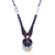Macrame jade pendant necklace, 'Super Moon' - Hand Knotted Macrame Jade Pendant Necklace (image 2e) thumbail