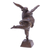 Escultura de latón - Escultura de bailarina tailandesa de latón y hierro