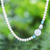 Cultured pearl and quartz pendant necklace, 'Sky Pearls' - Cultured Pearl and Quartz Pendant Necklace (image 2) thumbail