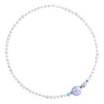 Cultured pearl and quartz pendant necklace, 'Sky Pearls' - Cultured Pearl and Quartz Pendant Necklace