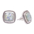 Pendientes de botón de cristal romano - Pendientes Botón de Cristal Romano y Plata de Ley